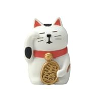 Amazon.co.jp: デコレコーポレーション concombre 福ねこだるま 白